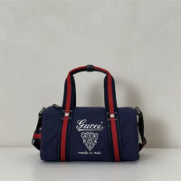 GUCCI 구찌 스몰 프린트 캔버스 더플백 여행가방 816865