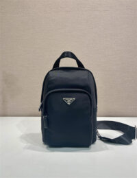 PRADA 프라다 리나일론 및 사피아노 가죽 백팩 슬링백 2VZ116