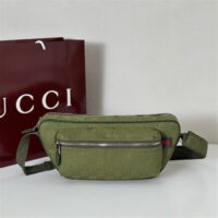 GUCCI 구찌 GG 캔버스 라지 슬링백 벨트백 834462