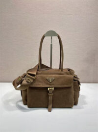 PRADA 프라다 익스플로러 스웨이드 토트백/크로스백 1BG596